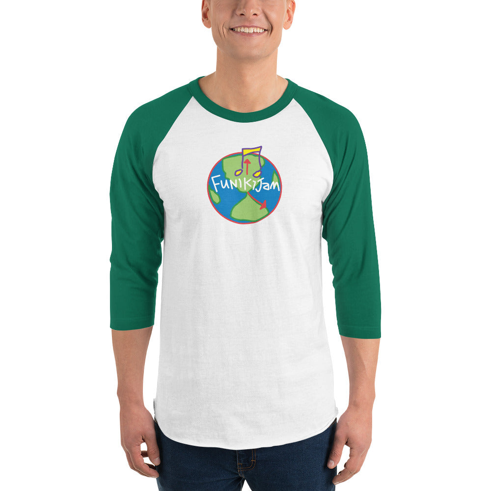 FunikiJam World 3/4 sleeve raglan shirt