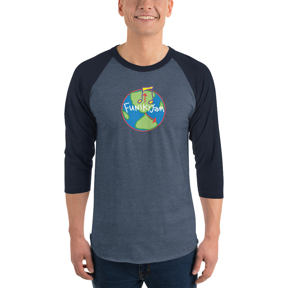 FunikiJam World 3/4 sleeve raglan shirt