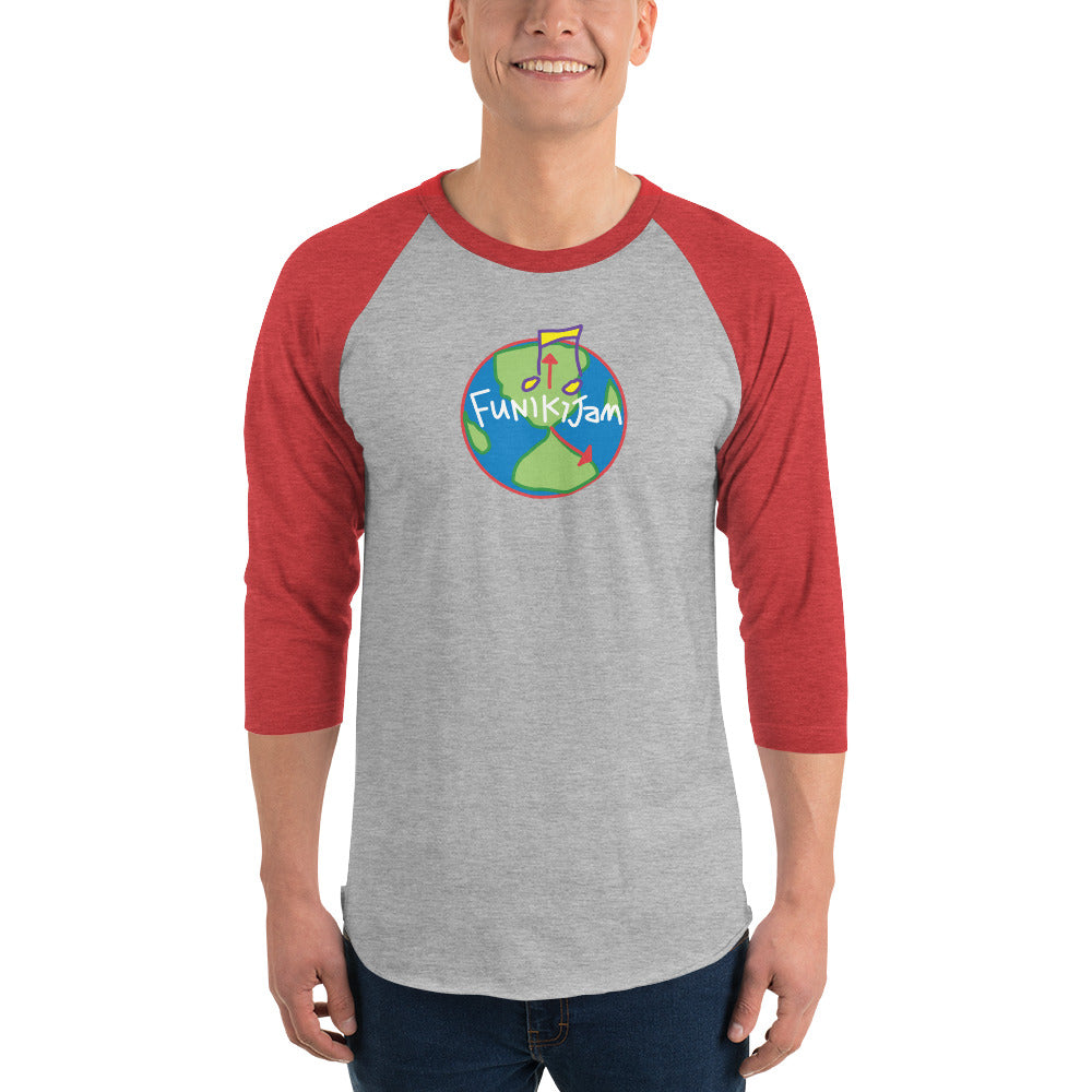 FunikiJam World 3/4 sleeve raglan shirt