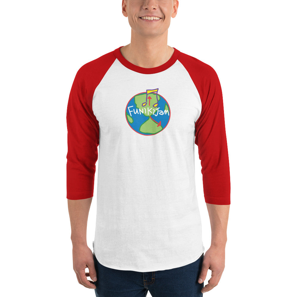 FunikiJam World 3/4 sleeve raglan shirt