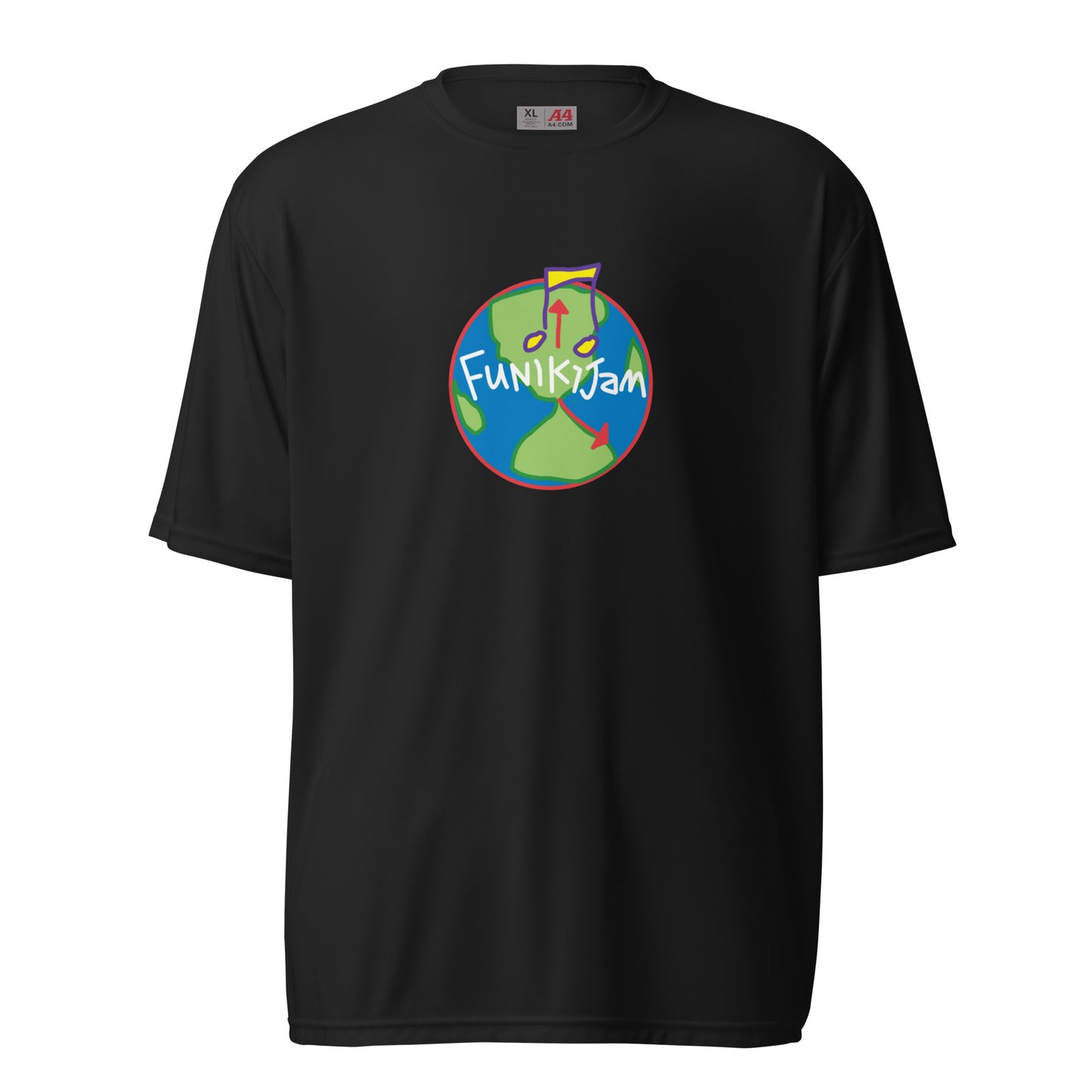 FunikiJam World Unisex performance crew neck t-shirt